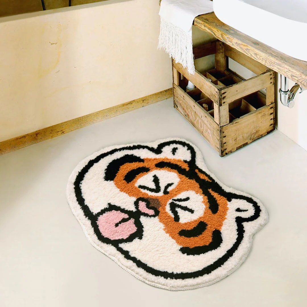 Human made tiger carpets, Furniture & Home Living, Home Decor, Carpets,  Mats & Flooring on Carousell