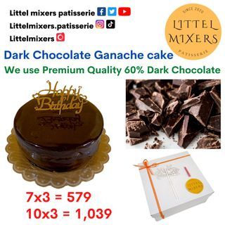 Dark chocolate ganache cake / Chocolate cake / Birthday cake / Authentic Taiwanese Cake / Affordable cakes