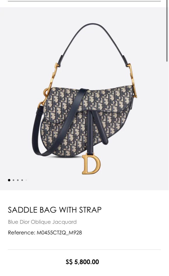Dior Saddle Bag, Luxury, Bags & Wallets on Carousell