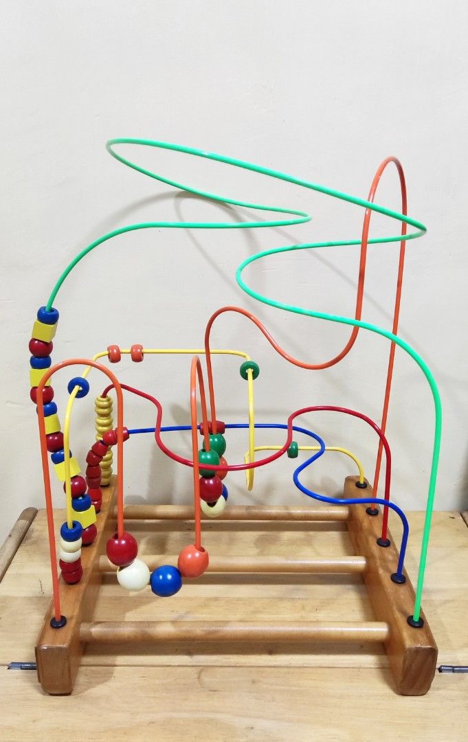 EDUCO The ORIGINAL SUPERMAZE Wooden Bead Roller Activity Hobbies