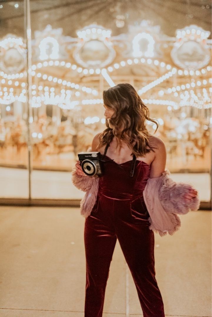 Express jumpsuit velvet discount