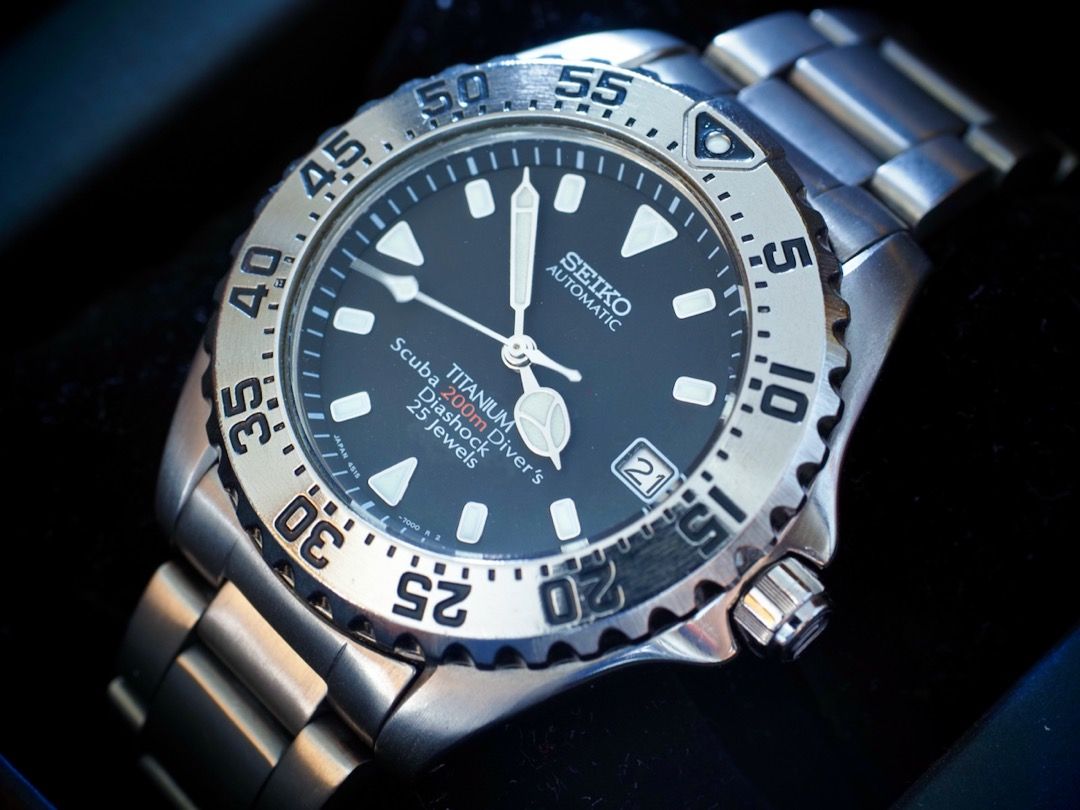 Seiko automatic titanium scuba 200m best sale