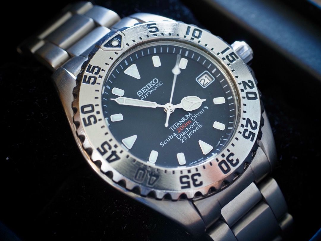 For sale: Seiko 4S15 Titanium Scuba 200m dive watch SCVF001, Men's Fashion,  Watches & Accessories, Watches on Carousell