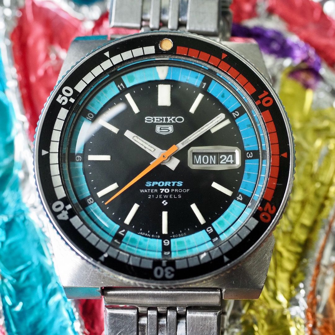 For sale: Seiko 6119-6053 Regatta Black dial, Men's Fashion, Watches &  Accessories, Watches on Carousell