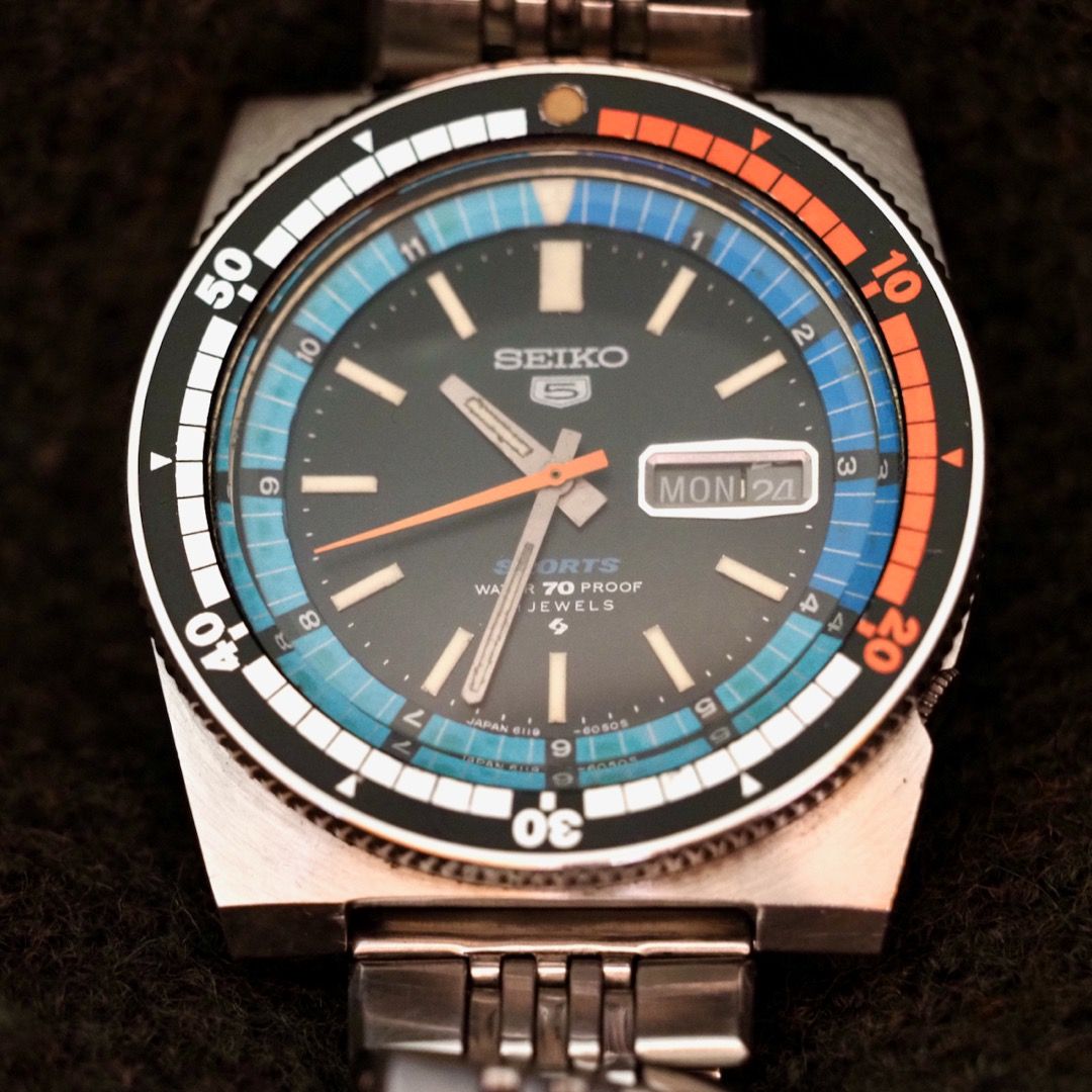 For sale: Seiko 6119-6053 Regatta Black dial, Men's Fashion, Watches &  Accessories, Watches on Carousell