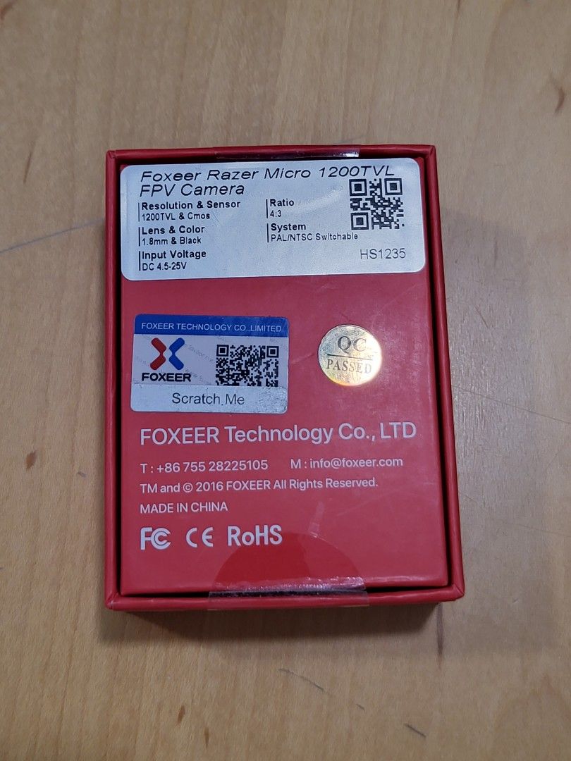Foxeer razer top micro 1200tvl