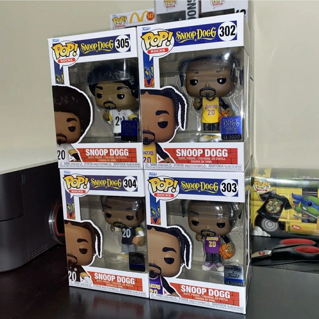 Authentic BNIB Funko Pop - Snoop Dogg Exclusive Set of 4 (Funko Exclusive)  - Now in Singapore