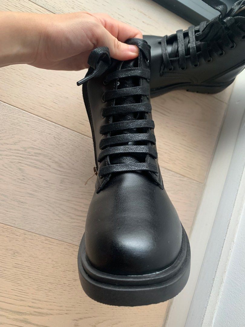 Girls Black Boots Women s Fashion Footwear Boots on Carousell