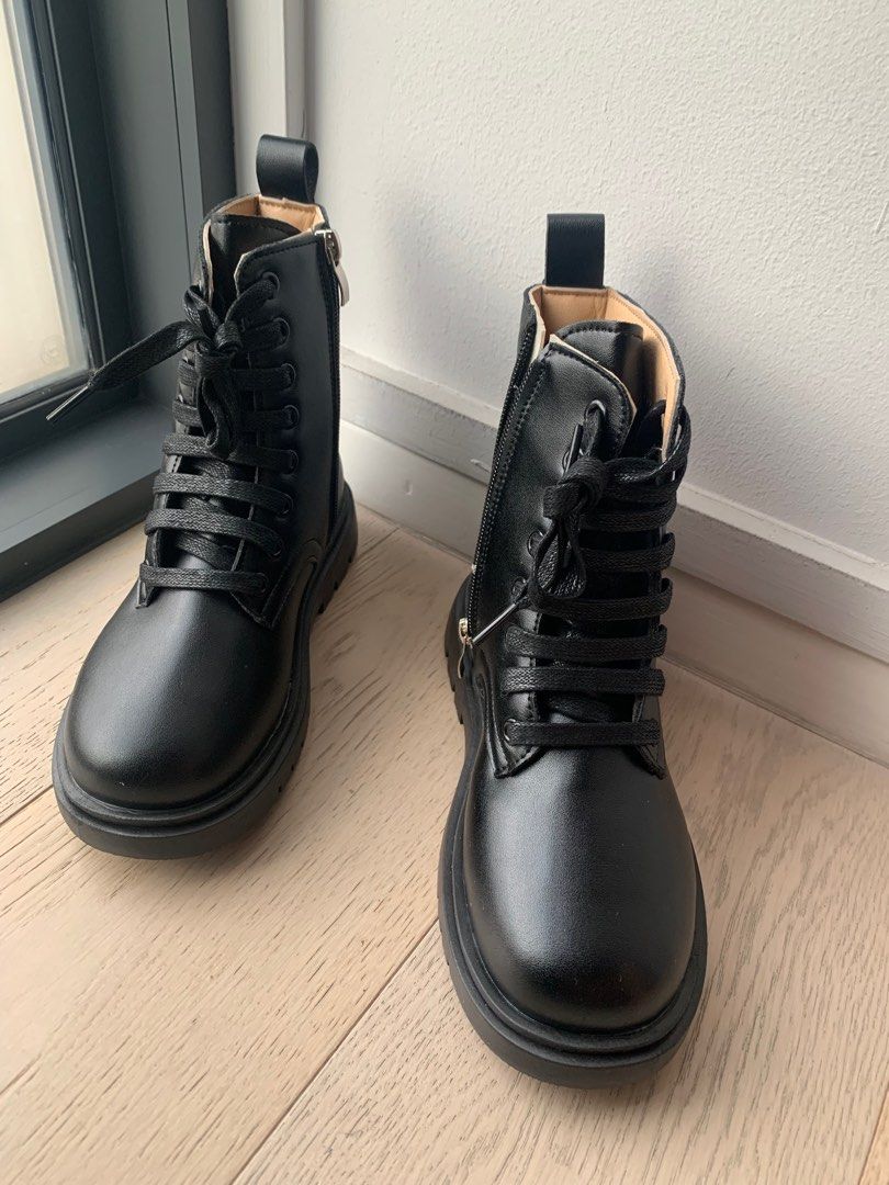 Girls black boots sale