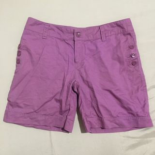 Girls kids teens plum shorts / bottoms with pockets