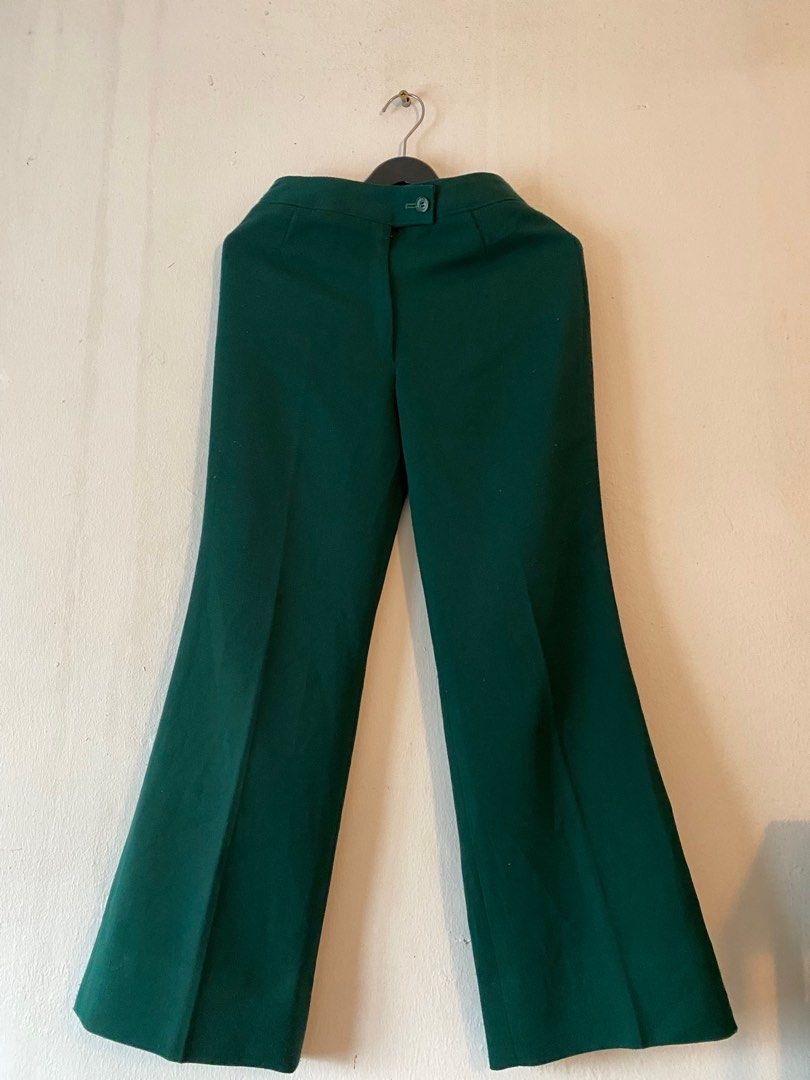Green bootcut hot sale pants