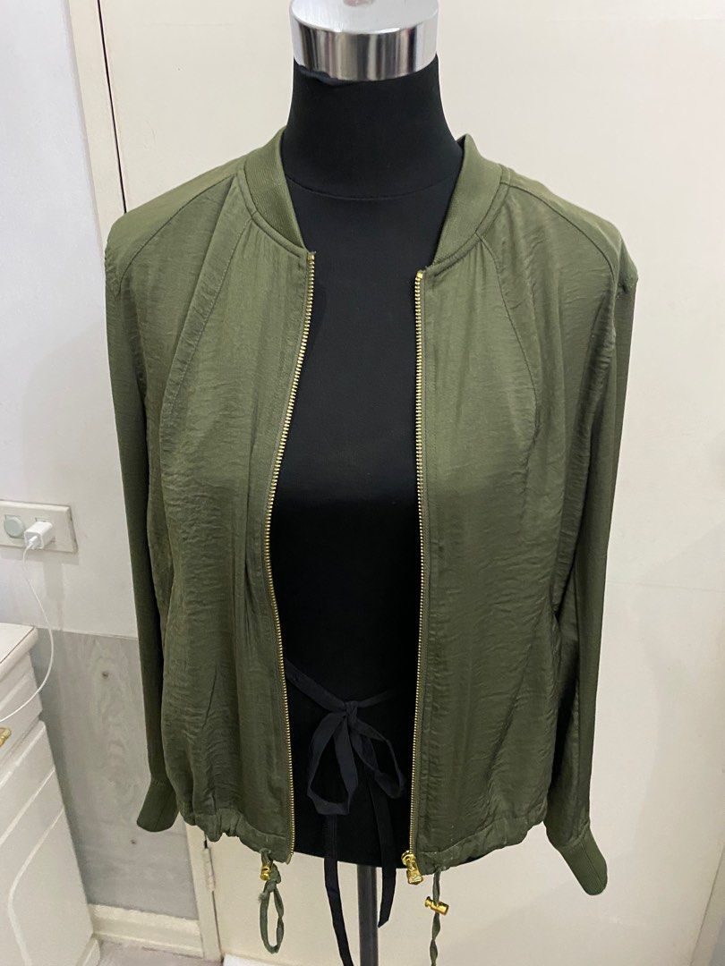 H and m clearance olive green jacket