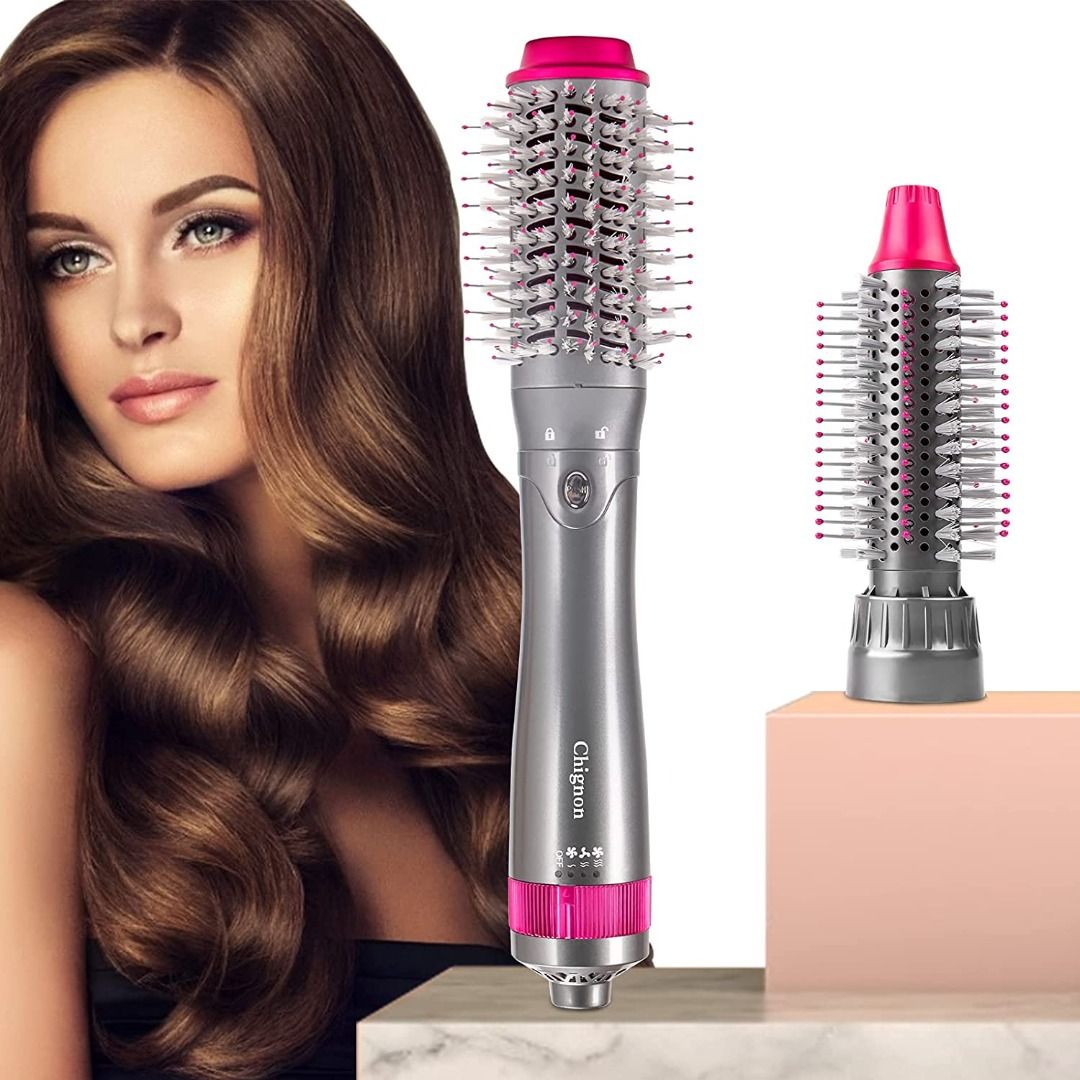Electric top straightener brush