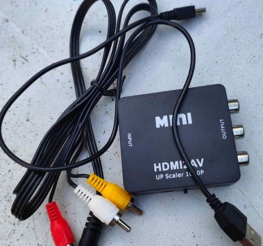 HDMI to AV Converter and 3.5 rca cable, TV & Home Appliances