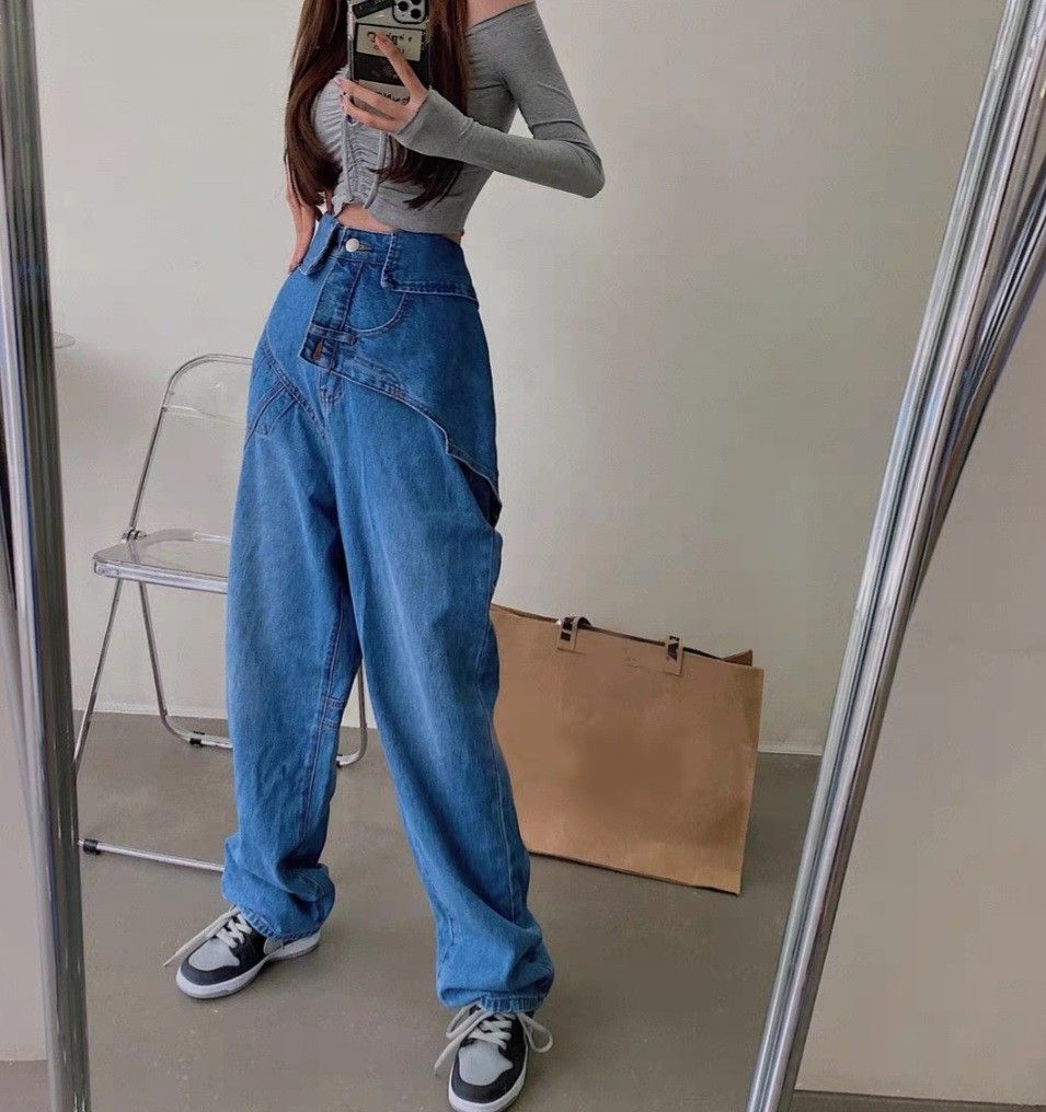 jeans high waist wide leg
