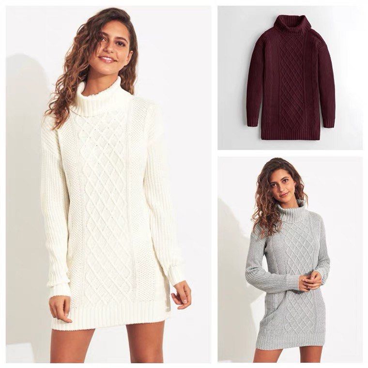 Hollister mock neck sweater dress Carousell