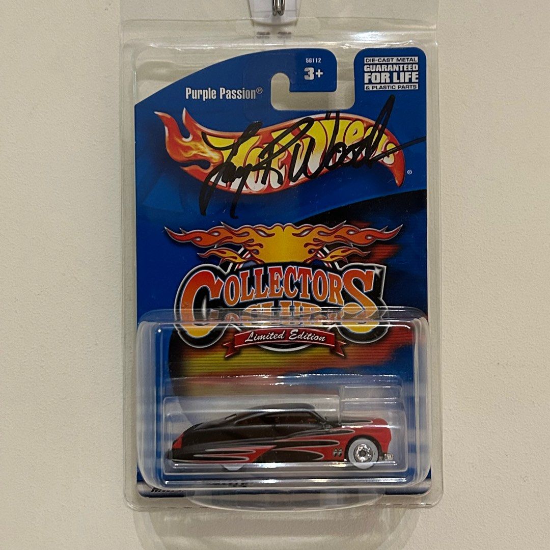 Hot Wheels Collectors Club Limited Edition Mooneyes Purple Passion With Larry Woods Autograph 0977