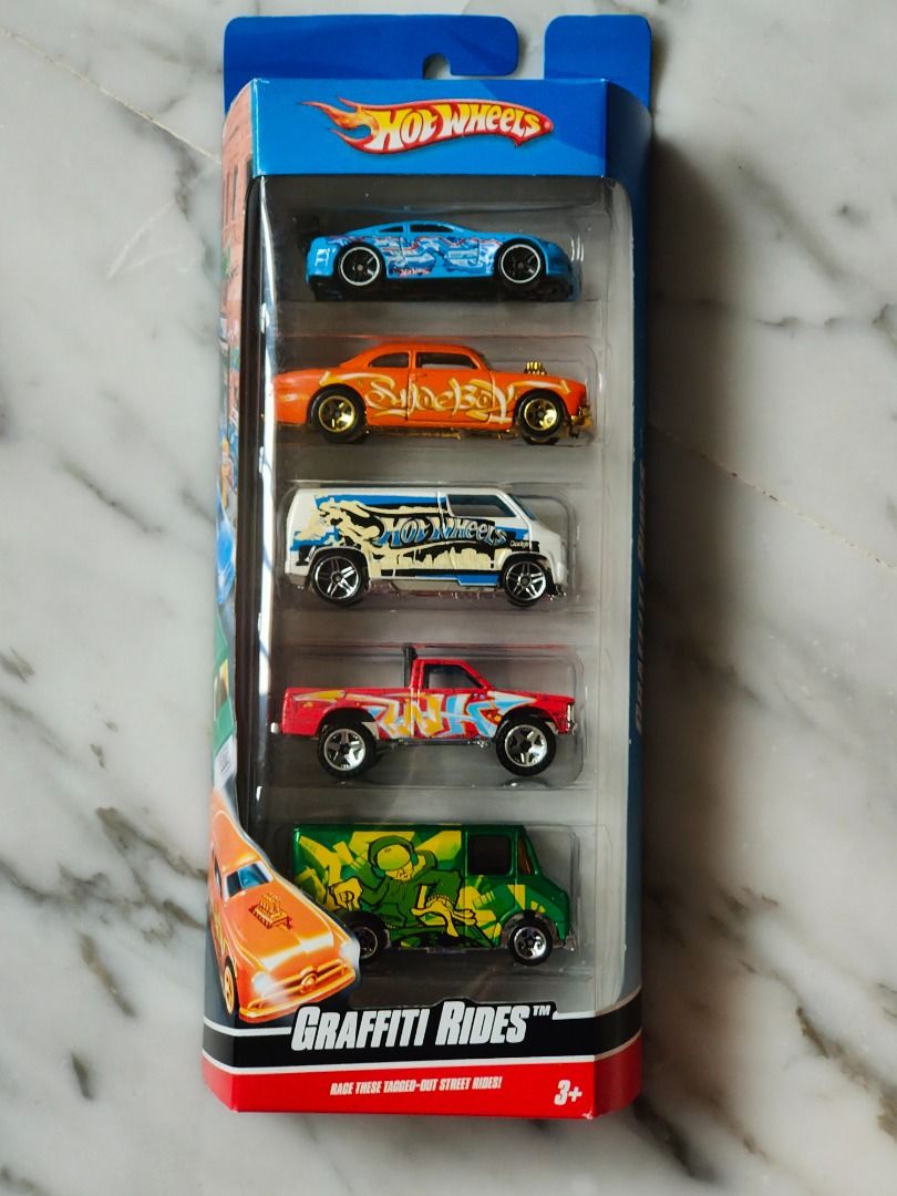 Hot Wheels lot 5 voitures Graffiti Rides - Hot wheels