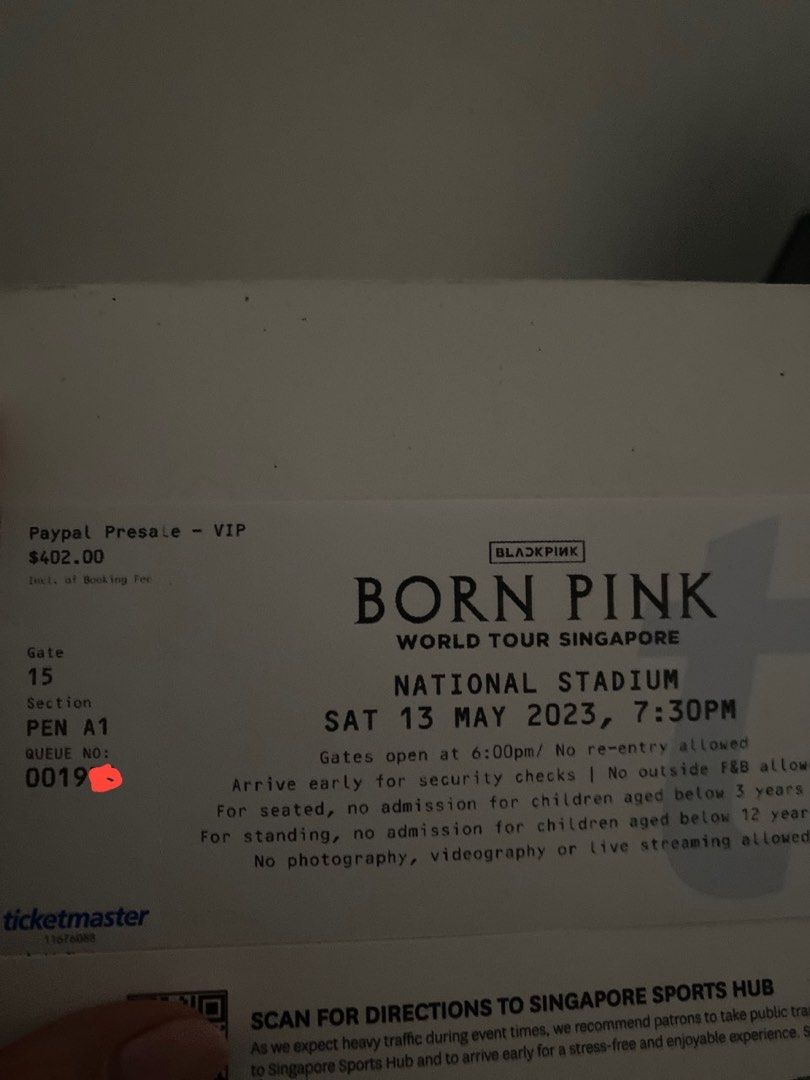 HTB BLACKPINK TICKETS, Tickets & Vouchers, Event Tickets on Carousell