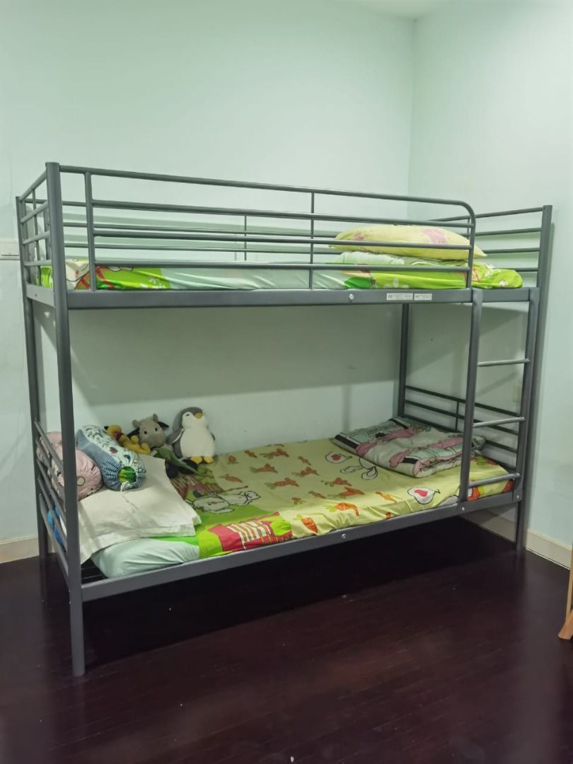 Ikea Double Decker Bed frame, Furniture & Home Living, Furniture, Bed