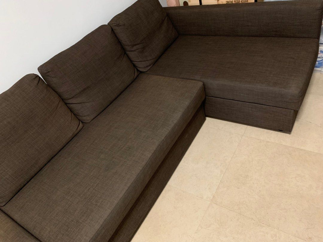 Ikea L Shaped Sofa FRIHETEN (Delivery Included!), Furniture & Home