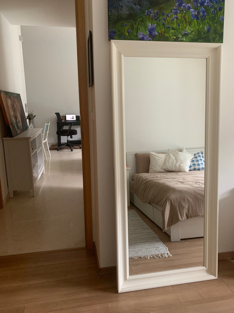 IKEA Malm mirror, Furniture & Home Living, Home Decor, Mirrors on Carousell