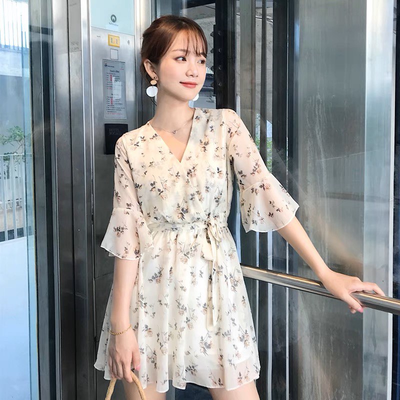 Korean cheap chiffon dress