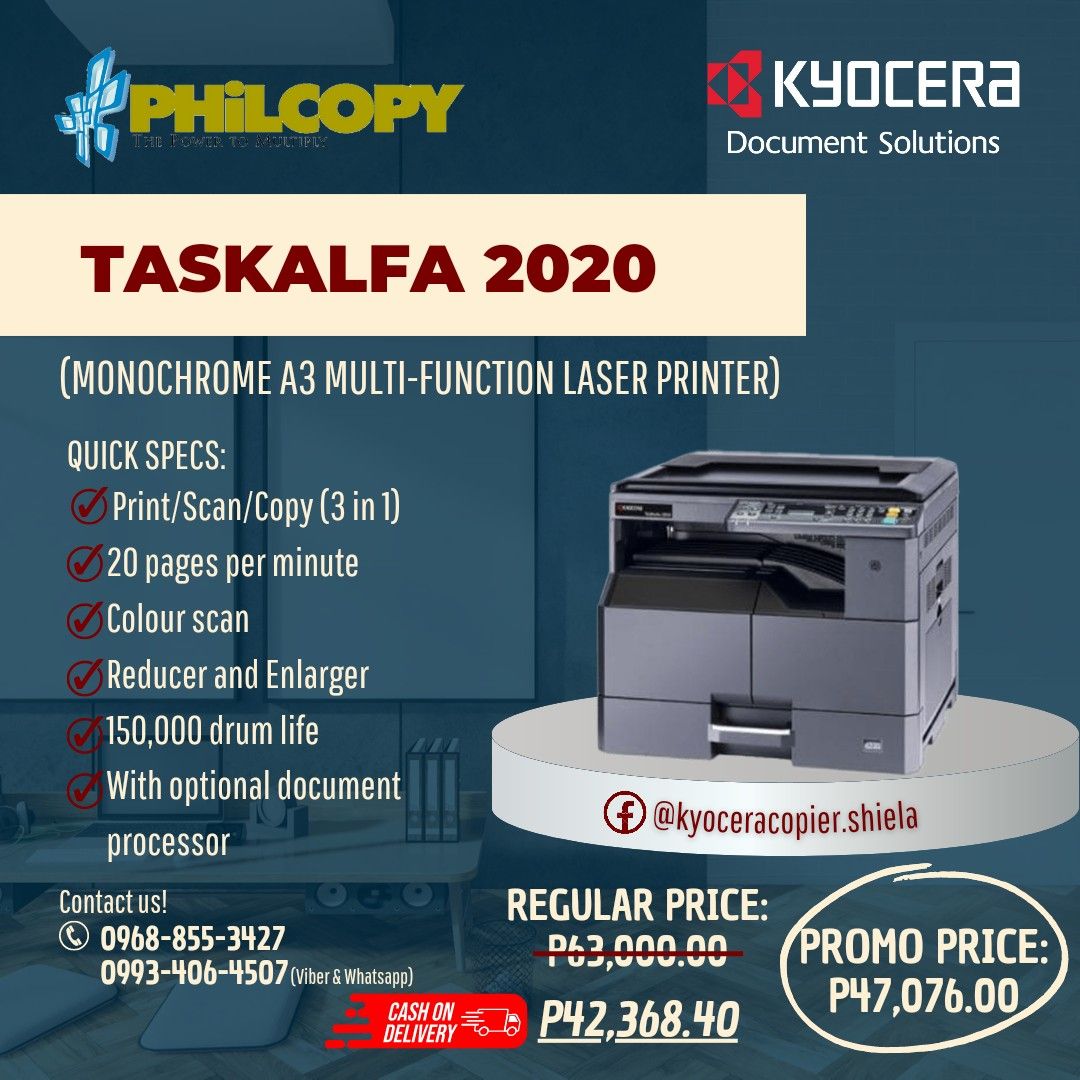 Kyocera Taskalfa 2020, Computers & Tech, Printers, Scanners & Copiers ...