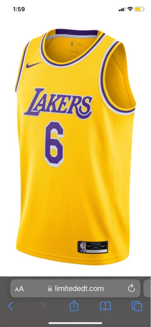 Nike NBA Swingman Jersey Lakers Icon Edition 2020 - LEBRON JAMES