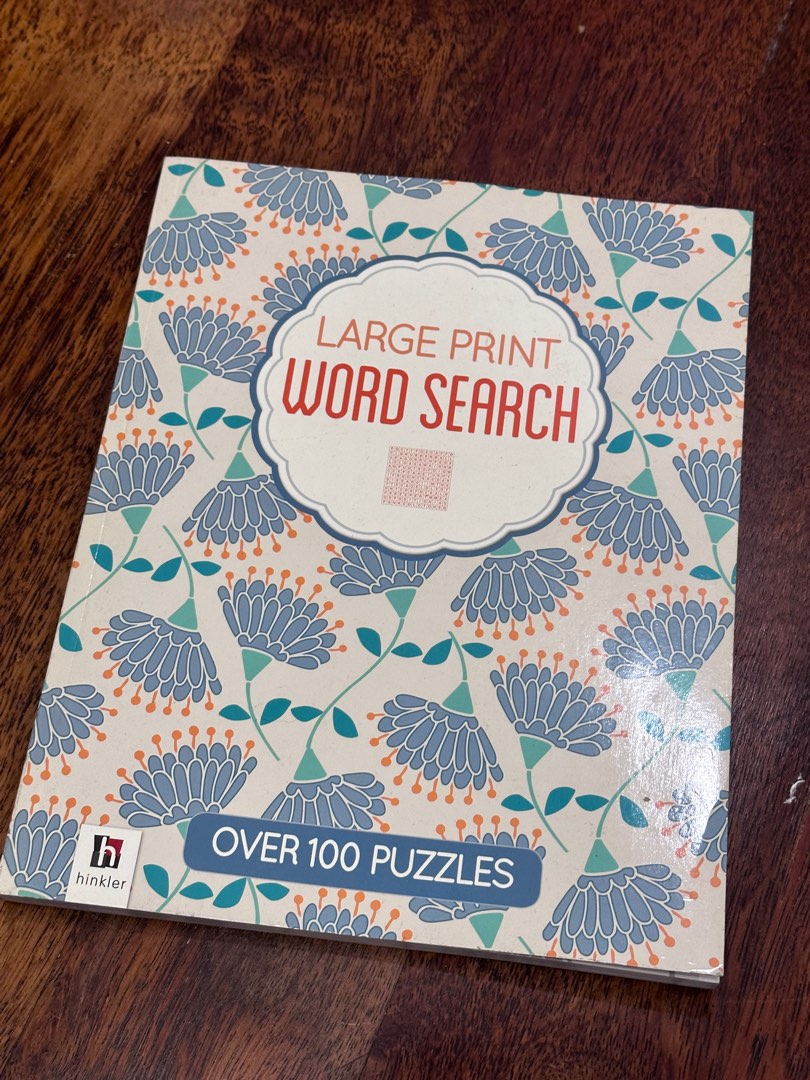 Large print Word search by hinkler, Hobbies & Toys, Books & Magazines ...