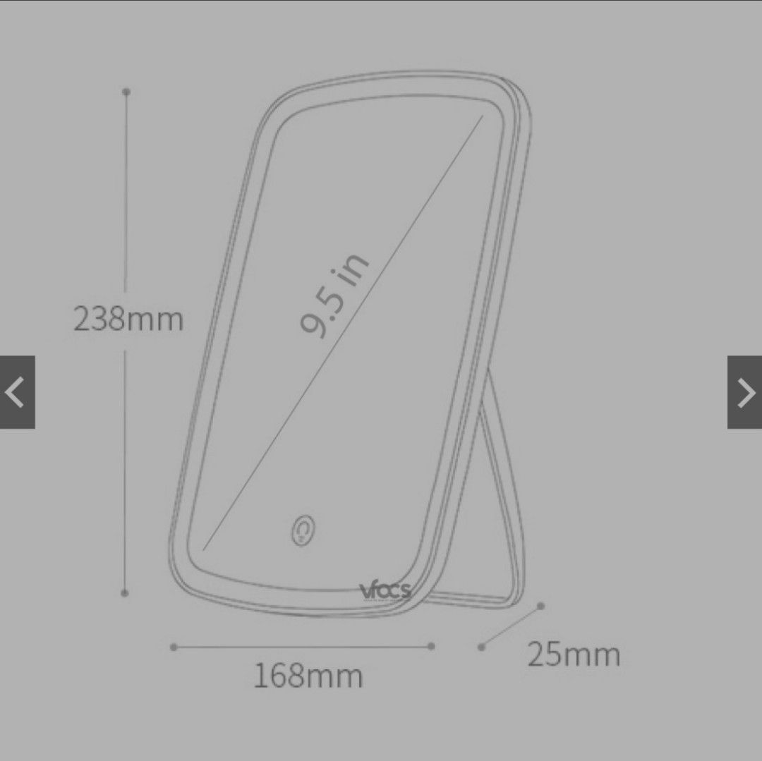 LED Makeup Table Mirror, Furniture & Home Living, Home Decor, Mirrors