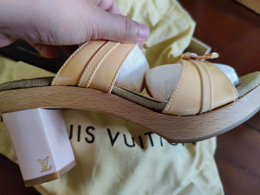 Louis Vuitton Opalescent Block Heel Sandals