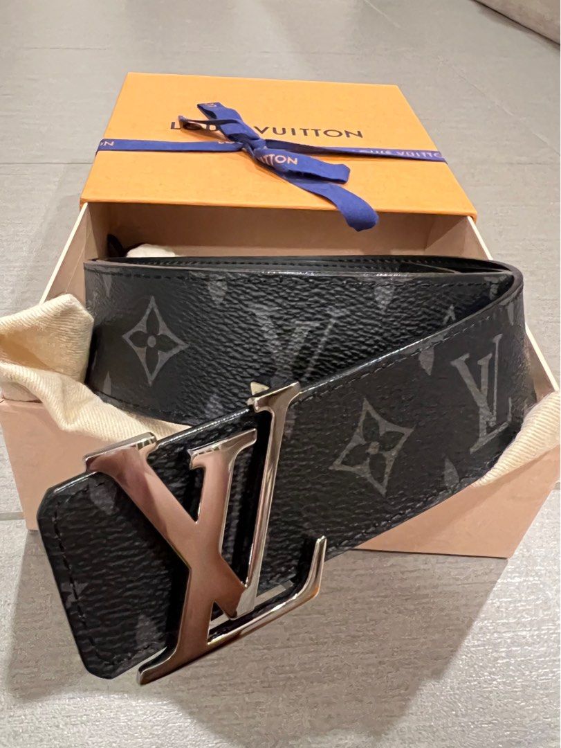 Louis Vuitton Initials 40MM Reversible Belt M9043R Grey Dark