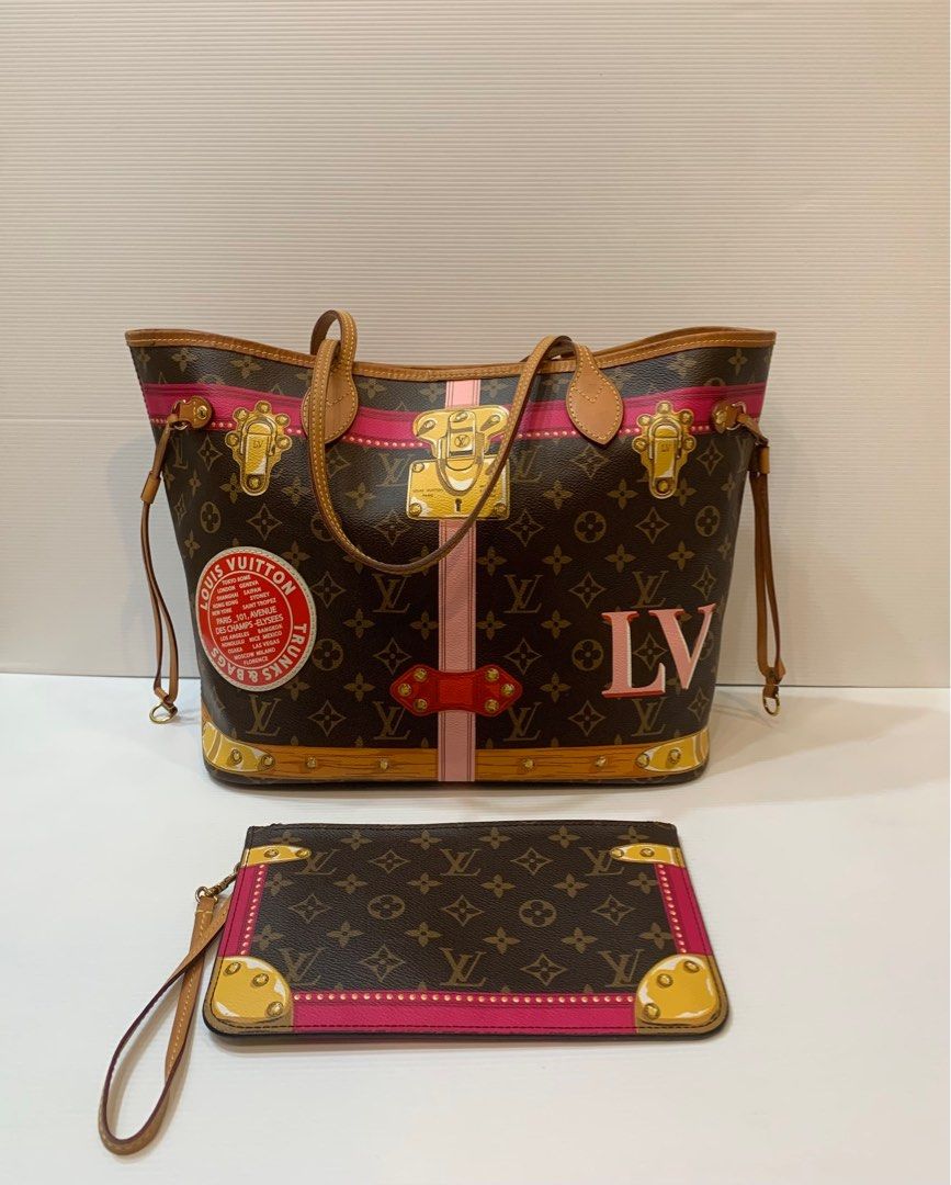 LOUIS VUITTON Monoglam Neverfull MM tote bag LIMITED EDITION 2023