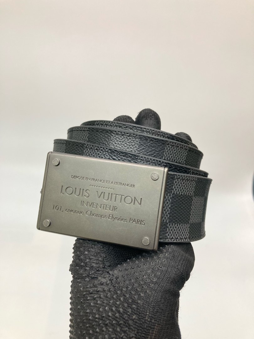 Louis Vuitton Neo Inventeur Reversible Belt Damier Graphite