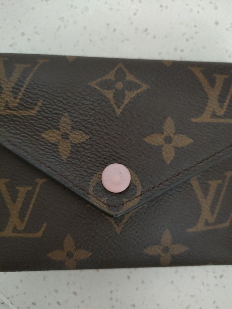 Preloved Louis Vuitton Red Giant Monogram Victorine Trifold Wallet SP0128 092923