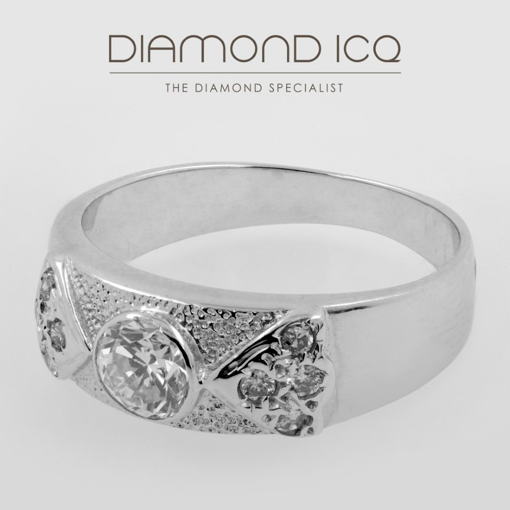 LR6081💎🍎  💋🌹💍 0.40CT 💖🌟14K White Gold Diamond Ring