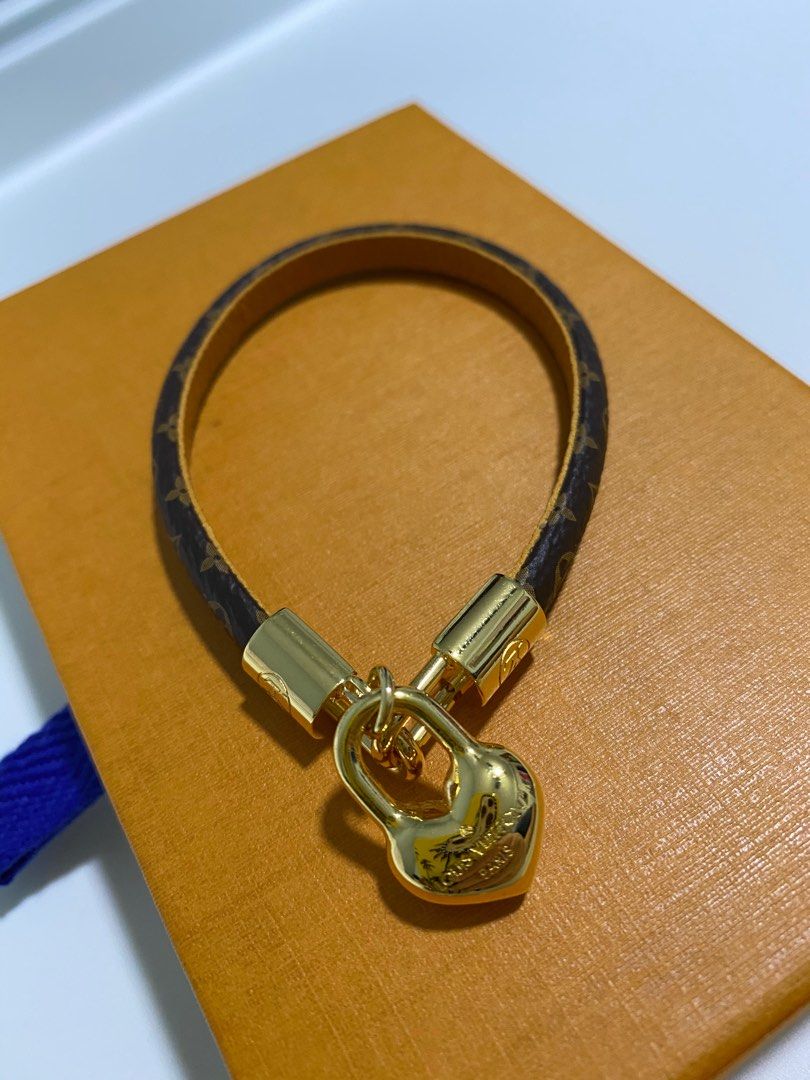 Louis Vuitton Crazy in Lock Charm Bracelet - Brown, Brass Charm
