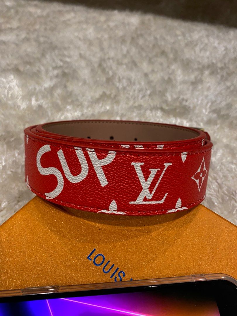 Supreme Louis Vuitton Belt Made In France