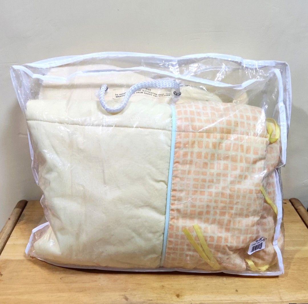 Mamas and Papas Jenny Giraffe Cot bumper & Plush + Diaper Storage bag