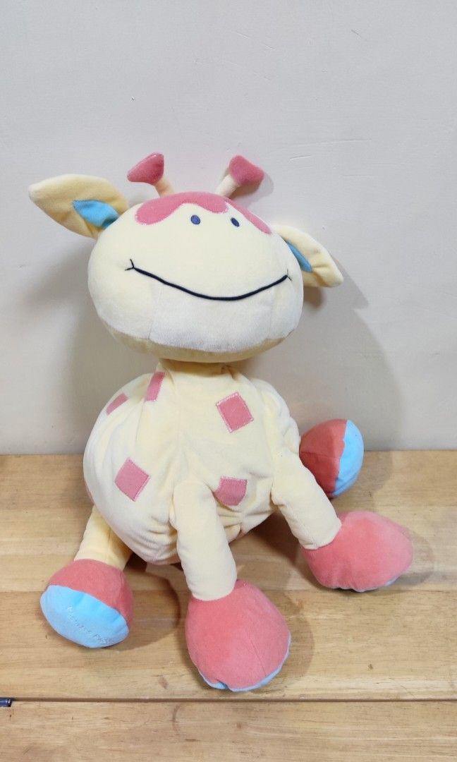 Mamas and Papas Jenny Giraffe Cot bumper & Plush + Diaper Storage bag