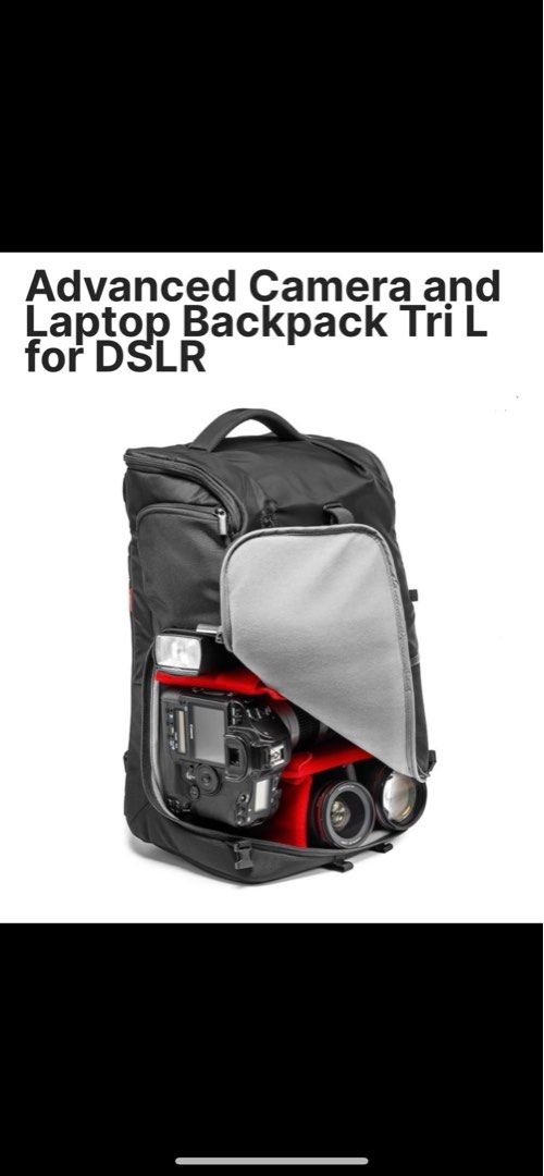 Manfrotto Laptop Camera Backpack Tri L for DSLR Photography