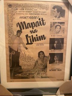 Mapait na Lihim (frame old filipino poster)