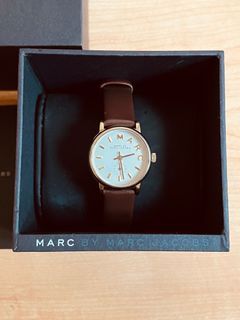 MARC BY MARC JACOBS 手錶 MBM1266 國際舞台小秒針咖啡色真皮革錶帶腕錶/女錶/36mm