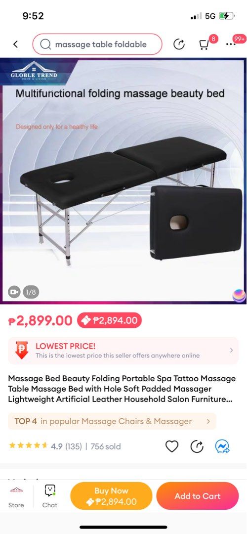 Massage bed, Furniture & Home Living, Bedding & Towels on Carousell