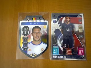 Match Attax Chrome Neymar and Pro Elite Hazard