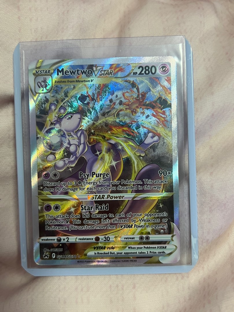 Mewtwo vstar crown zenith, Hobbies & Toys, Toys & Games on Carousell