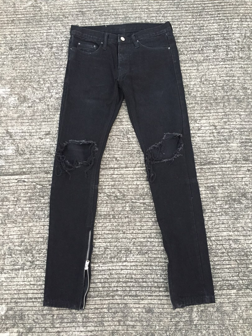 MNML - M1 ANKLE ZIP PANTS, Men's Fashion, Bottoms, Jeans on Carousell