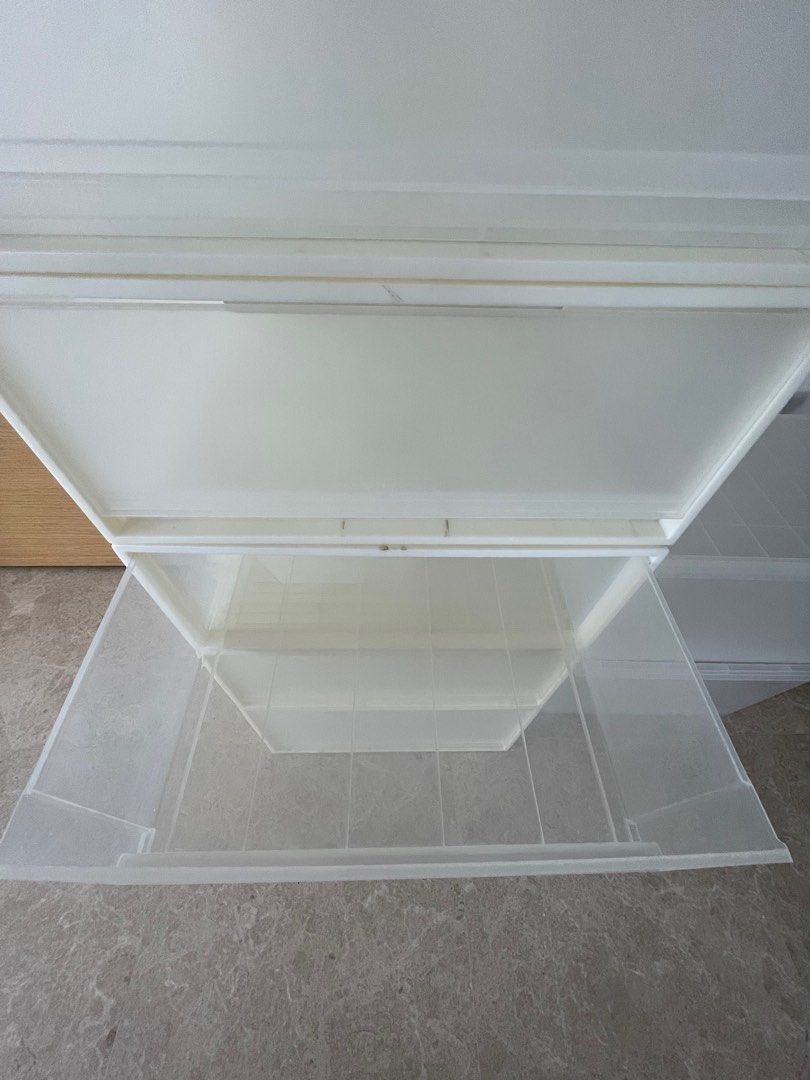 MUJI clear storage boxes, Furniture & Home Living, Home Improvement