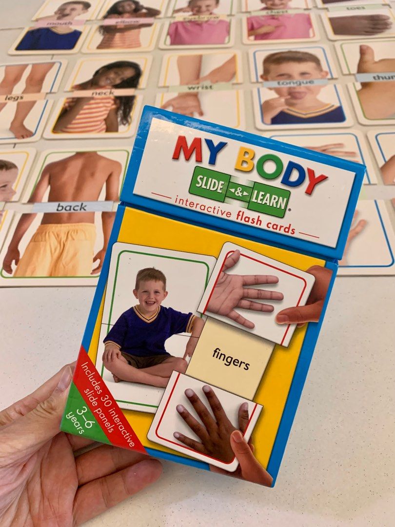 Body Slide Guide My body slide & learn interactive flash cards - educational kids ...
